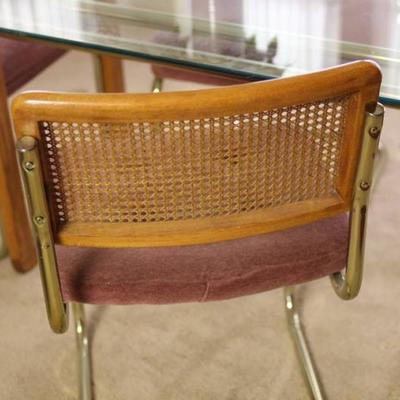 Lot 84: Dining Set with 4 Vintage Cesca Chairs