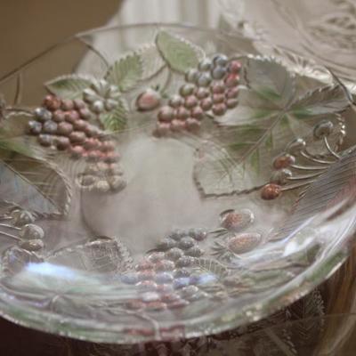 Lot 85: Glass Serving Platters 