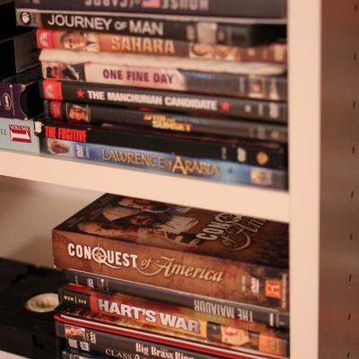 Lot 54: HUGE lot of DVDs & VHS