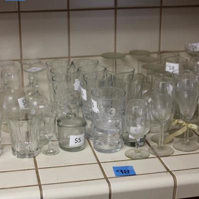 Lot 98: HUGE lot of Glassware