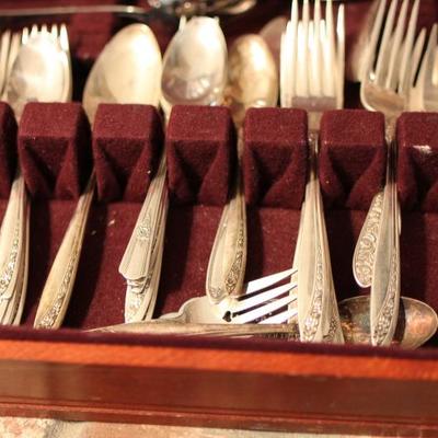 Lot 42: Misc. Silver Plate Utensils