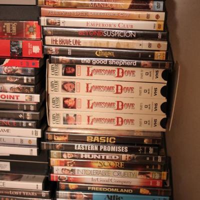 Lot 54: HUGE lot of DVDs & VHS