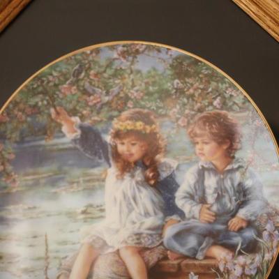 Lot 90: Collectible Plates Framed