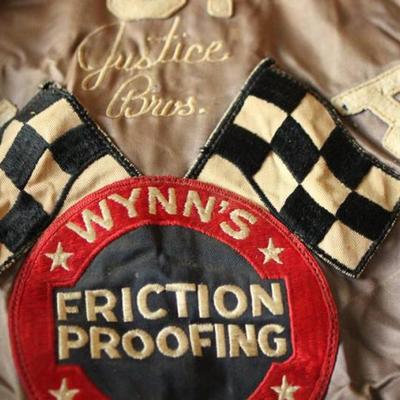 Lot 113: Racing Pit Crew Oil Sponsor Jacket 1950's