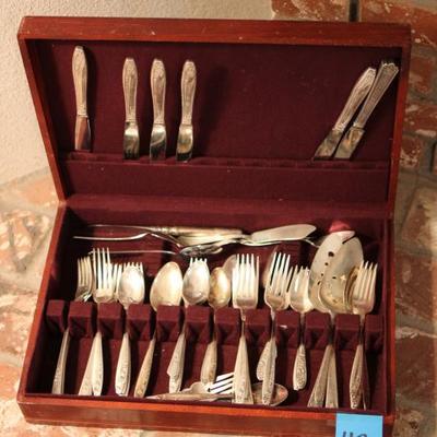 Lot 42: Misc. Silver Plate Utensils