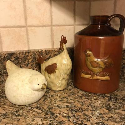 Lot 13 - Ceramic Chickens