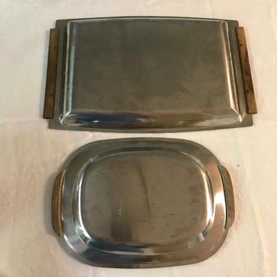 Lot 16 - Stainless Serving Pieces
