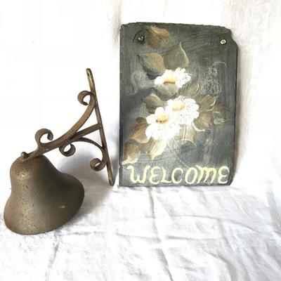 Lot 128 - Welcome Sign and Bell