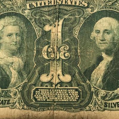 Lot 76 - 1896 $1 Silver Certificate Bill