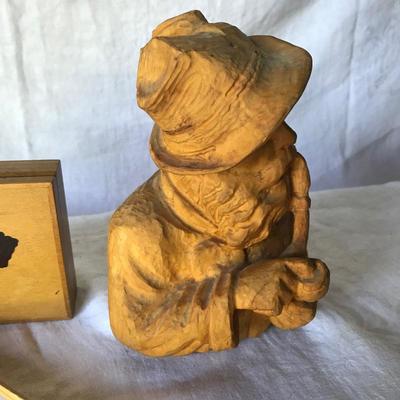 Lot 114 - Wooden Carving and more
