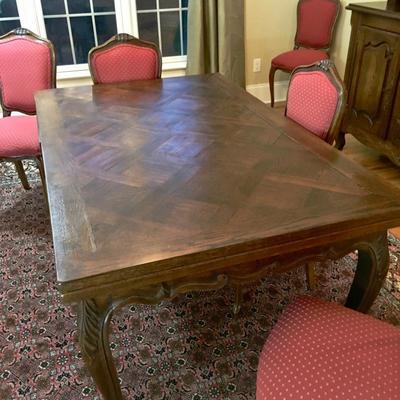 Antique Dinning Table with built in extensions