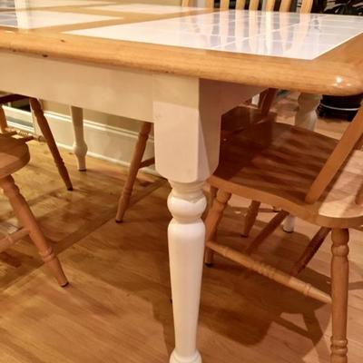 Kitchen Table with Tile Top