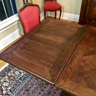Antique Dinning Table with built in extensions