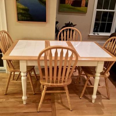 Kitchen Table with Tile Top