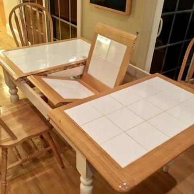 Kitchen Table with Tile Top