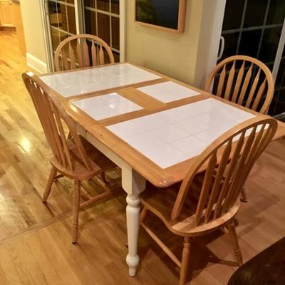 Kitchen Table with Tile Top