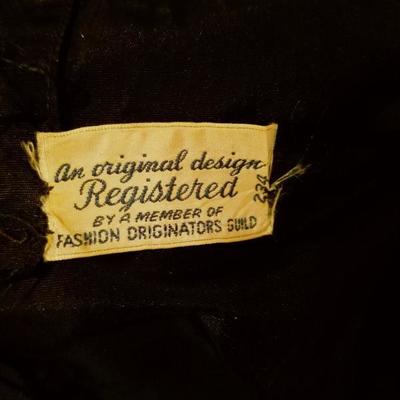 Circa 1930 Glamorous embellished Taffeta gown Registered Fashion Guild