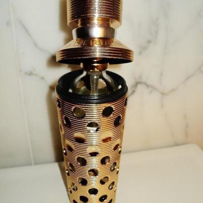 Vintage Guerlain Paris gold plated Parfum Vaporizer holder copyright 1996