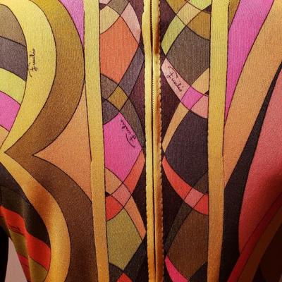 Extremely Rare EMILIO PUCCI 1950's silk dress Florence Italy  Saks 5th Avenue