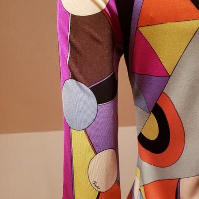 Very Rare EMILIO PUCCI 1960 silk dress Florence Italy Saks 5th Avenue Exclusive