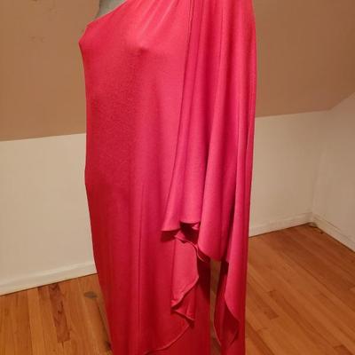OSCAR De LA RENTA Couture Saks 5th Ave 1970's Grecian Goddess draped Gown  