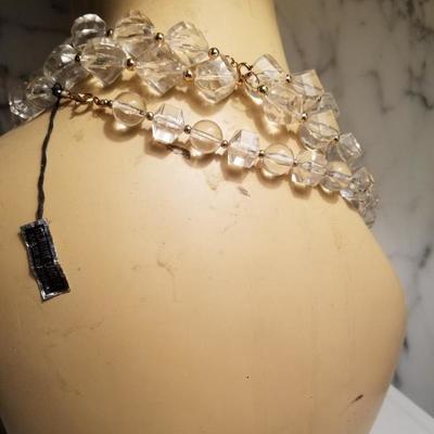 Circa 1940's REAL LUCITE Necklaces One Long one shorter Amazing