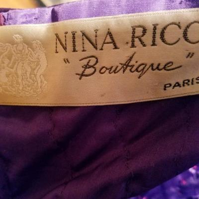 Vtg Haute Couture Rare Nina Ricci Paris $7,600 Red Carpet Gown