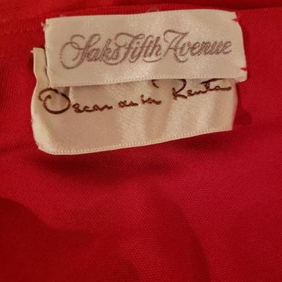 OSCAR De LA RENTA Couture Saks 5th Ave 1970's Grecian Goddess draped Gown  