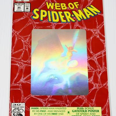 Web Of SPIDER-MAN #90  Hologram Cover c. 1992 Marvel Comics #710-18