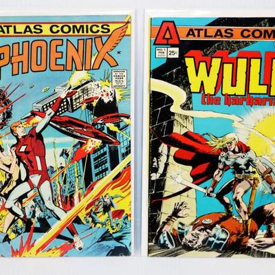 Atlas Comics Phoenix #1 WULF #1 - 2 Bronze Age 1975 Comics Lot #710-16