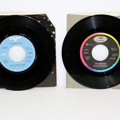 THE BEATLES - 3 Old Records 45 rpm - Lot #710-30