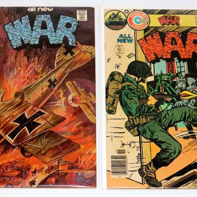 Charlton Comics WAR #5 #9 Bronze Age 1976 Comics Lot #710-15
