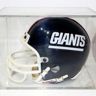 NY Giants Pepper Johnson Autographed Collector's Helmet #710-38