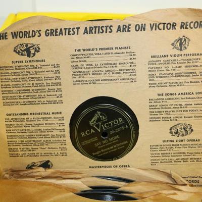 110 Old 78's Records Lot 78 rpm Mixed Genres Music Lot #612-61