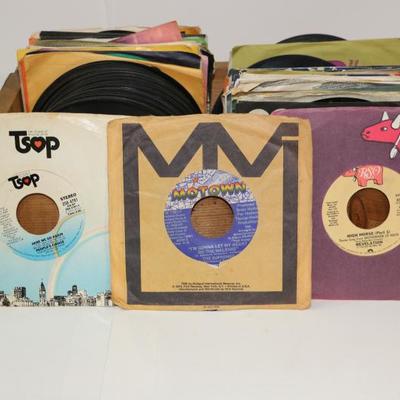 148 Old 45's Records Lot - Mixed Genres - Lot #612-58