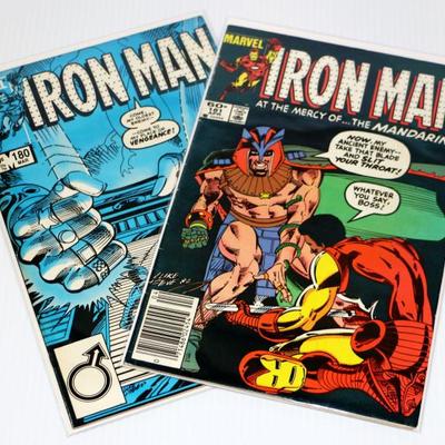 IRON MAN #180 #181 circa 1984 Marvel Comics Lot #710-03