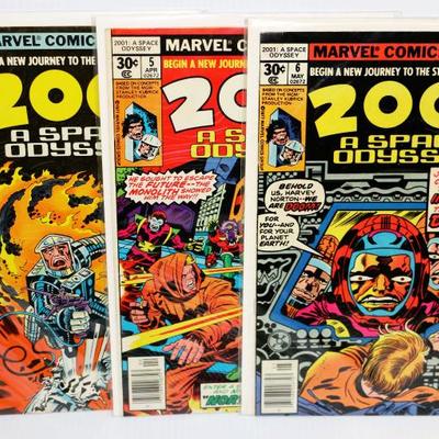 2001: A SPACE ODYSSEY #4 5 6 Marvel Comics Lot (1975) #710-27