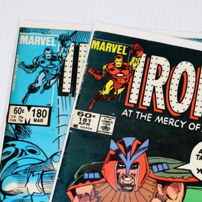 IRON MAN #180 #181 circa 1984 Marvel Comics Lot #710-03
