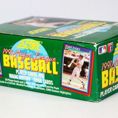 1991 Score MLB Baseball Cards Complete Box #710-50