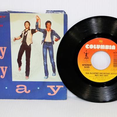 Paul McCartney Michael Jackson Old Record 45 rpm - Lot #710-32