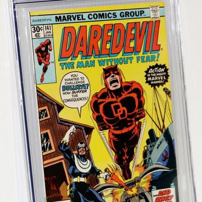 DAREDEVIL #141 CGC 9.4 White Pages Bullseye App. Marvel Comics 1977 #710-60