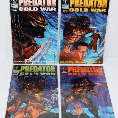 PREDATOR COLD WAR #1-4 Complete Set 1991 Dark Horse Comics Lot #710-12