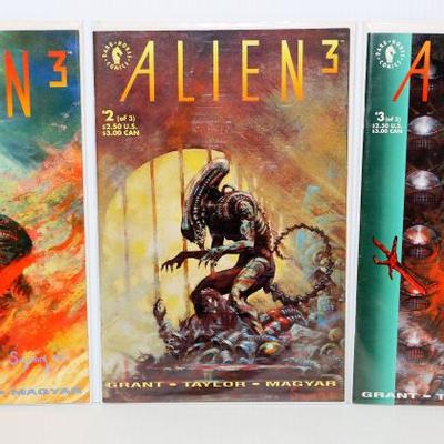 ALIEN 3 #1-3 Complete Set 1992 Dark Horse Comics Lot #710-09