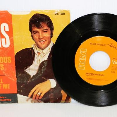 ELVIS PRESLEY - 2 Old Records 45 rpm - Lot #710-31