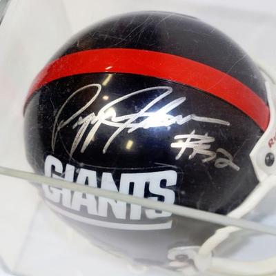NY Giants Pepper Johnson Autographed Collector's Helmet #710-38