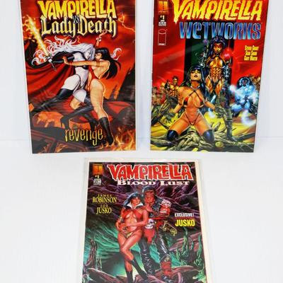 Vampirella 3 Comic Books Lot - Harris Coimcs High Grade lot #710-24