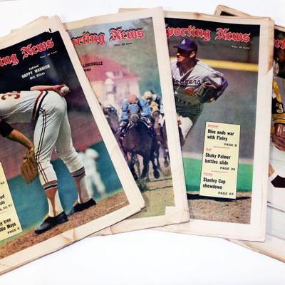 circa 1972 The Sporting News Vintage Sport Newspaper Lot of 4 #529-60