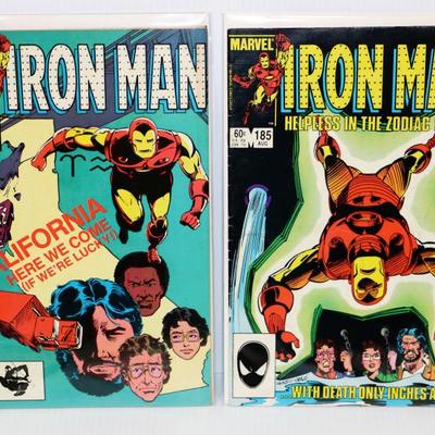 IRON MAN #184 #185 circa 1984 Marvel Comics Lot #710-04