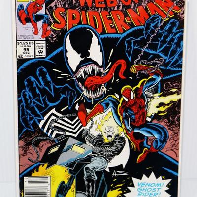 Web Of SPIDER-MAN #95 VENOM/Ghost Rider Issue 1992 Marvel Comics #710-19