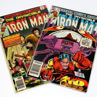 IRON MAN #101 c.1977 IRON MAN #169 c.1983 Marvel Comics Lot #710-01